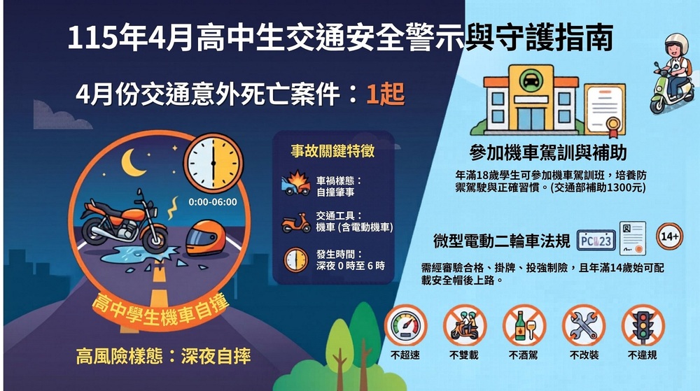 115年4月交通意外事件樣態統計